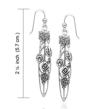Art Nouveau Silver Earrings TER499 - Jewelry